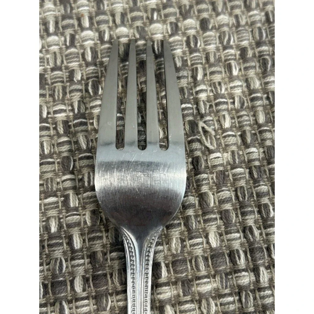 Rockport By Towle Dinner Fork Beaded Edge Stainless Steel Flatware ONE